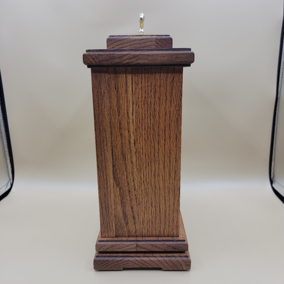 Ridgeway Desk Mantel Clock Real Oak Wood Quartz Movement USA Tested Works - Picture 7 of 16
